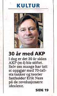 Fra forsida i &Oslash;stlandsposten)