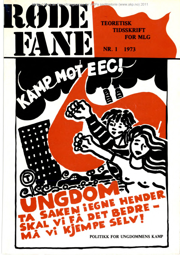 Forside Røde Fane nr 1, 1973