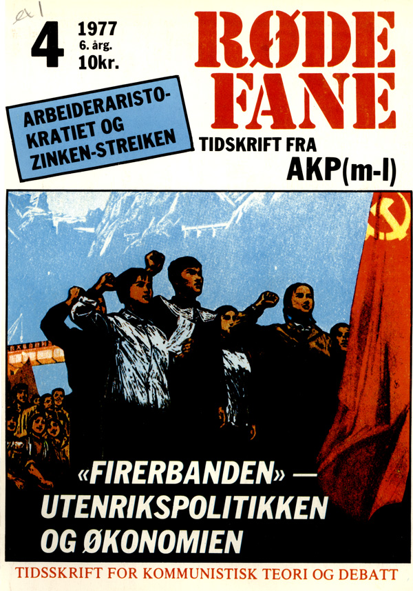 Forside Røde Fane nr 4, 1977